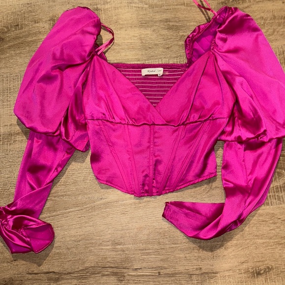 Pink silk corset top - Picture 1 of 1